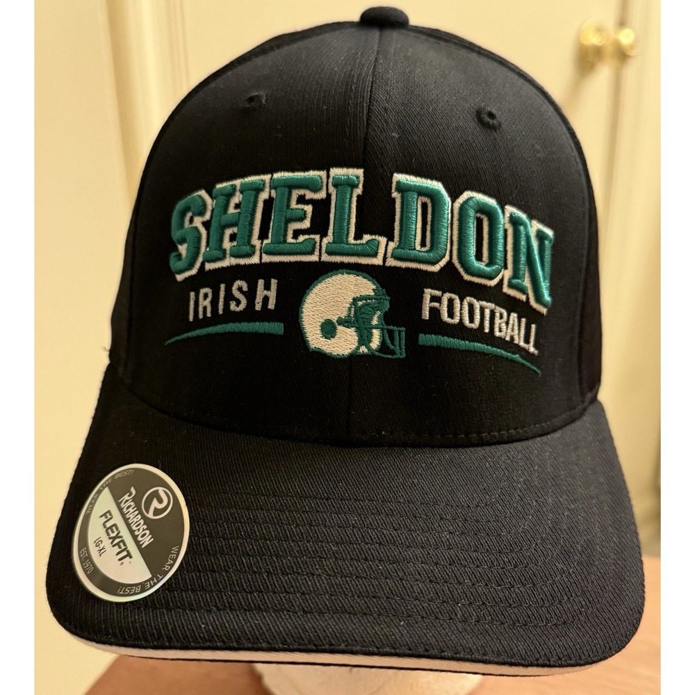 Eugene‎ Oregon Sheldon Irish Football USA Hat Cap Fitted LG-XL FLEXFIT New Black